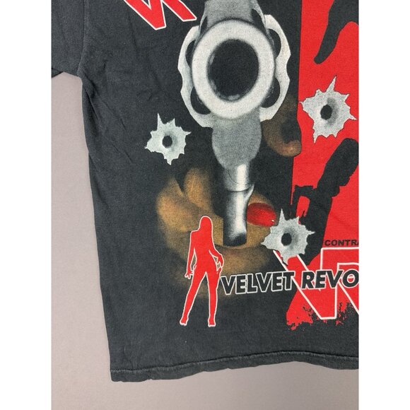 Vintage Y2K Velvet Revolver Tour Concert Promo Hoobastank Contraband Black Tee - Picture 5 of 15